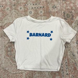 Barnard College crop tee shirt size small